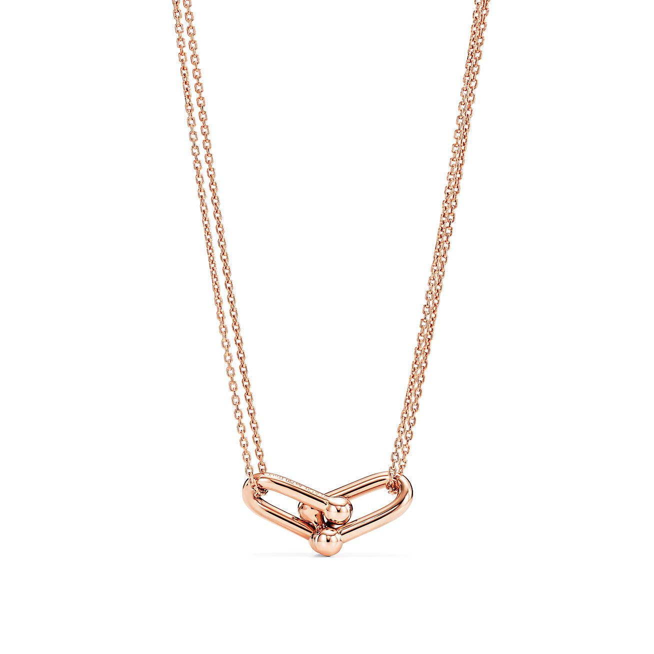 Tiffany HardWear Double Link 18K Gold Necklace