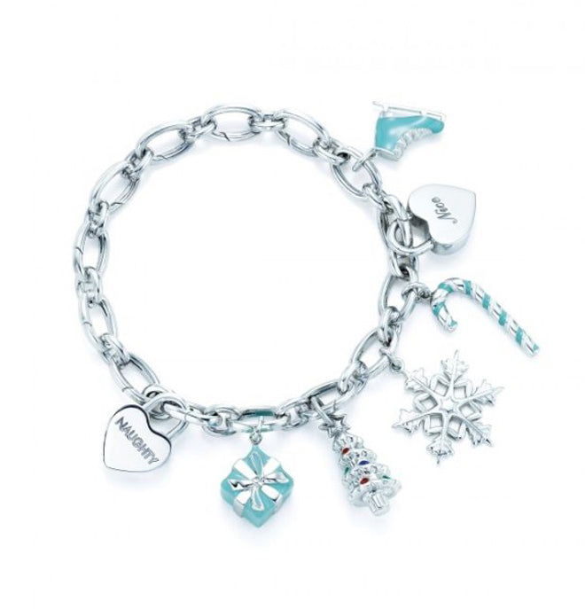 Tiffany Christmas Tag 18K Gold Bracelet