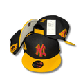 New York Yankees New Era 9Fifty with Championship Patches Black and Yellow – Snapback Cap