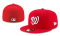 Washington Nationals Fitted Hat – Red with White Logo