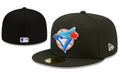 Toronto Blue Jays Black Fitted Hat with Retro Logo