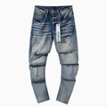 Purple Brand Paint Splatter Distressed Jeans — hero