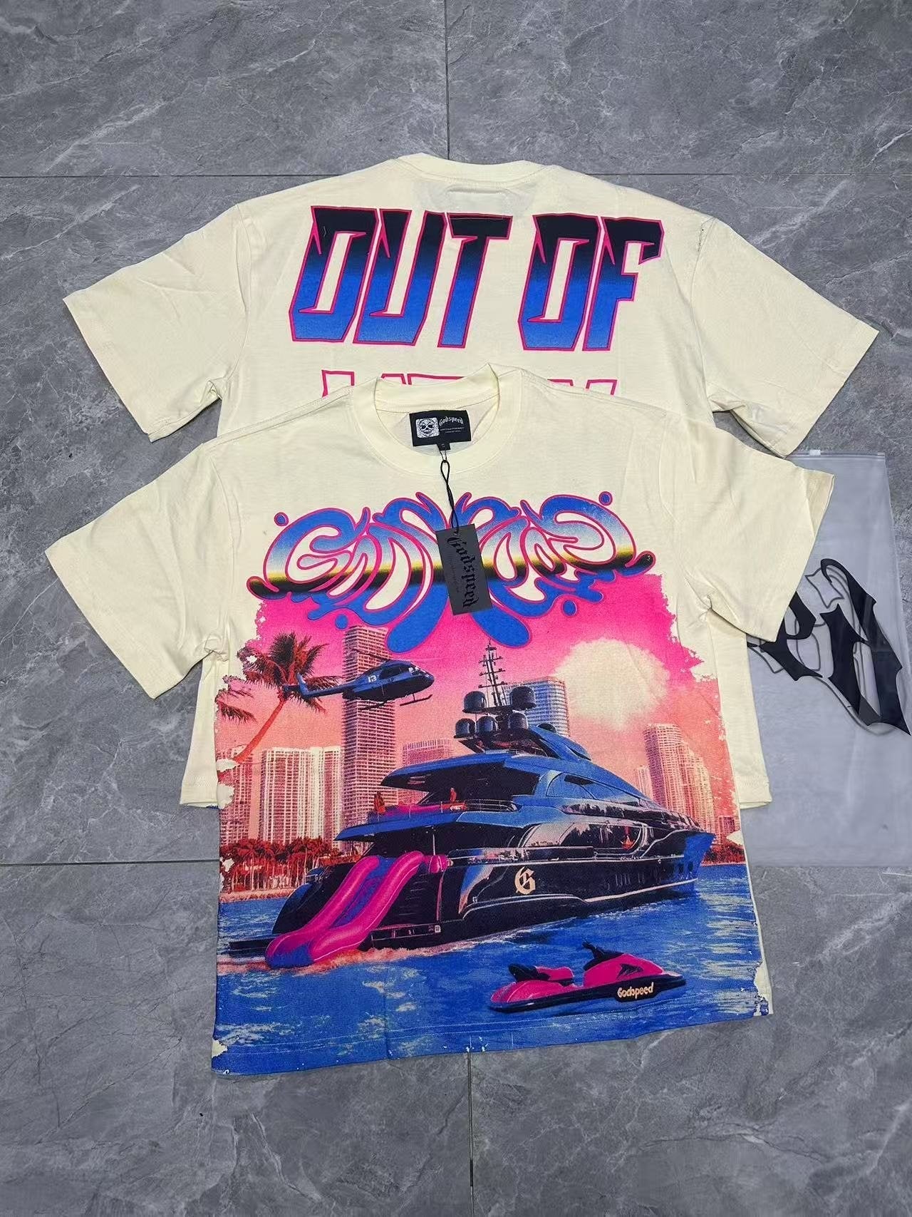 Godspeed Yacht Graphic Short-Sleeve T-Shirt — context