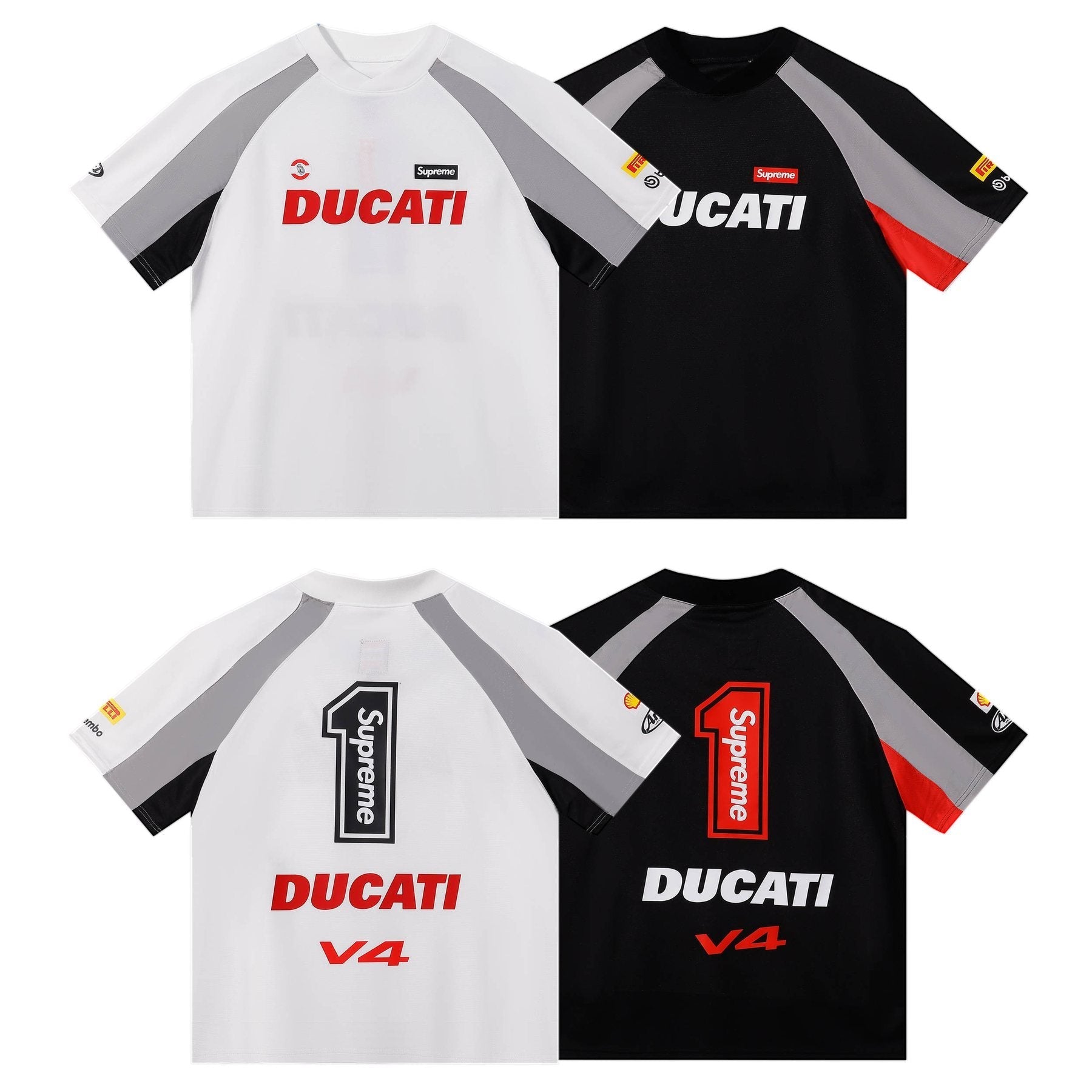 Supreme Ducati Racing Graphic Short-Sleeve T-Shirt — comparison