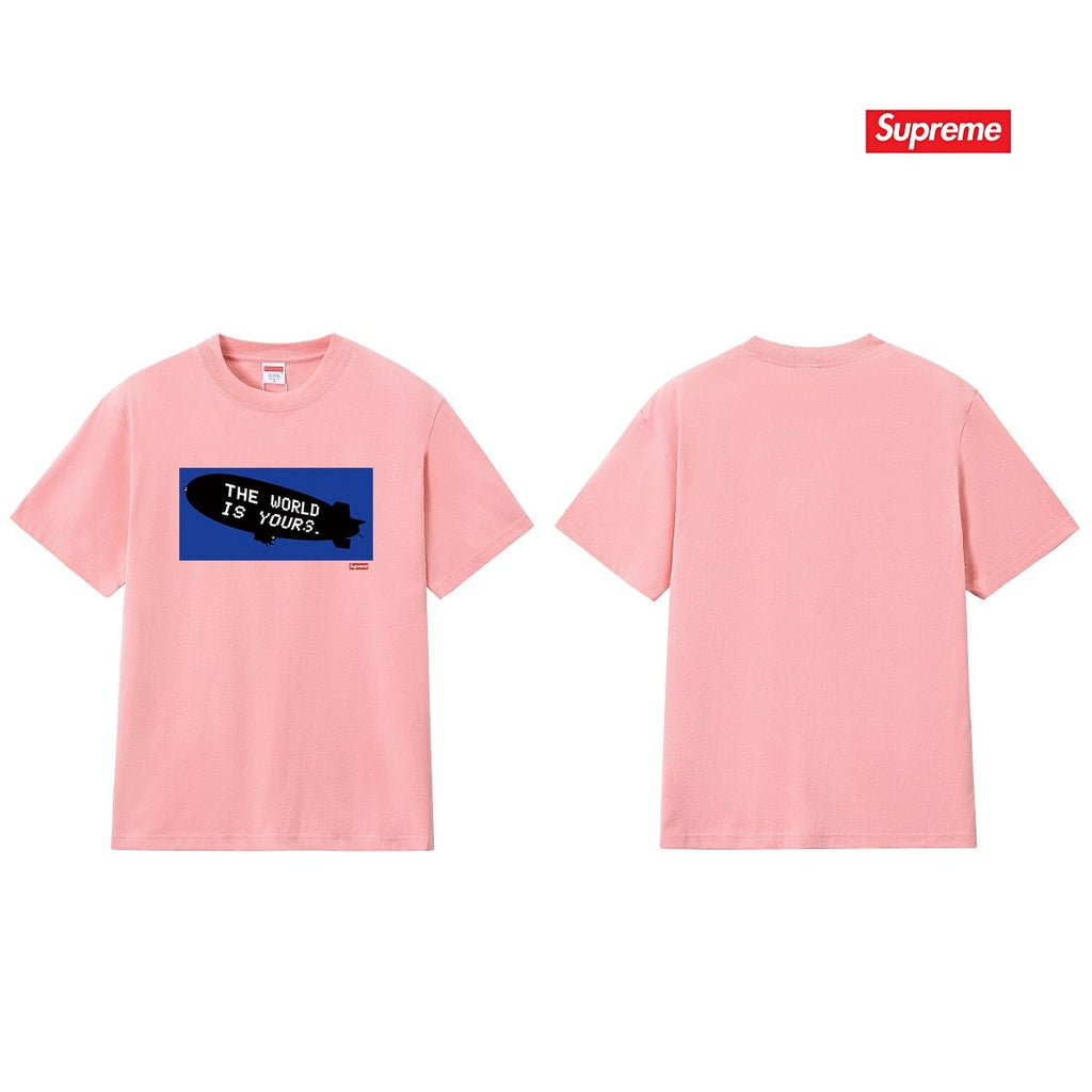 Supreme Blue Rectangle Brush Graphic T-Shirt — back