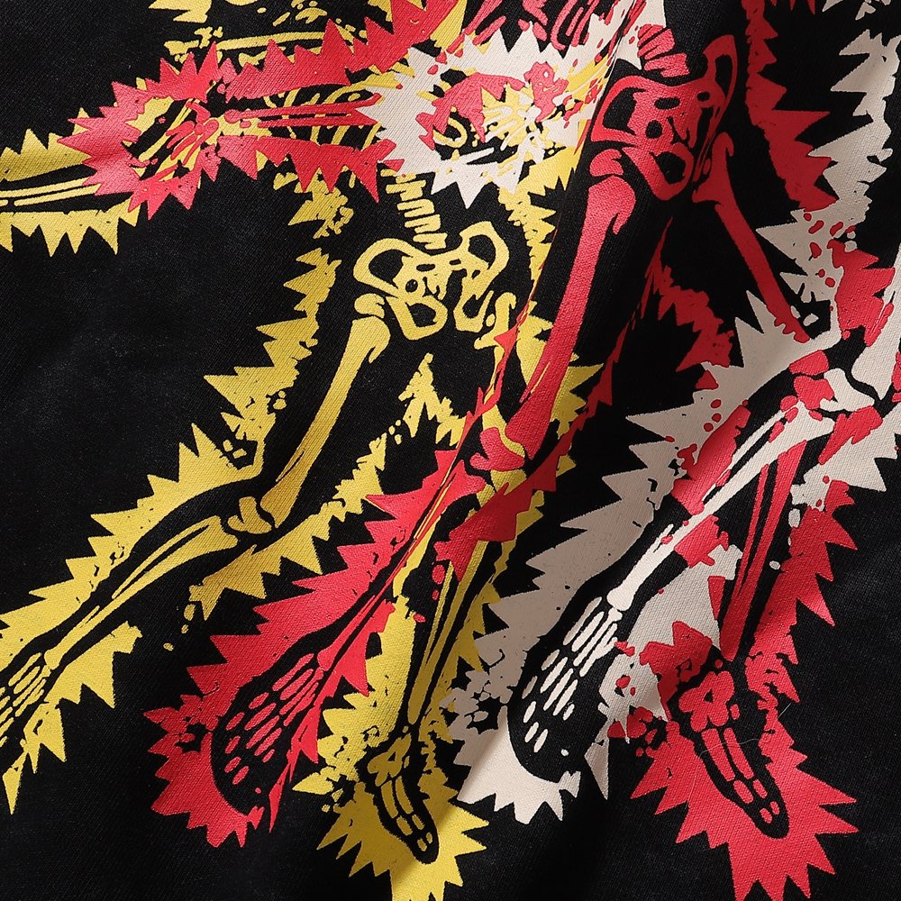 KLEEP Rise & Rebel Skeleton Graphic T-Shirt — detail