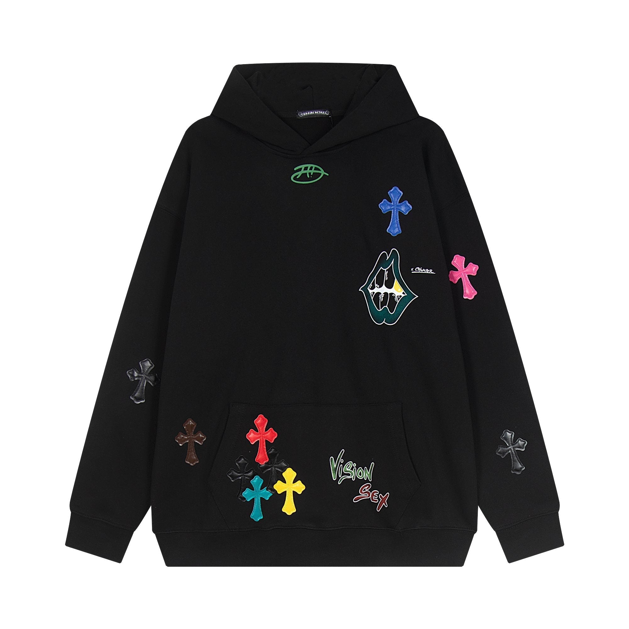 Chrome Hearts Cross Graphic Pullover Hoodie - Black — hero