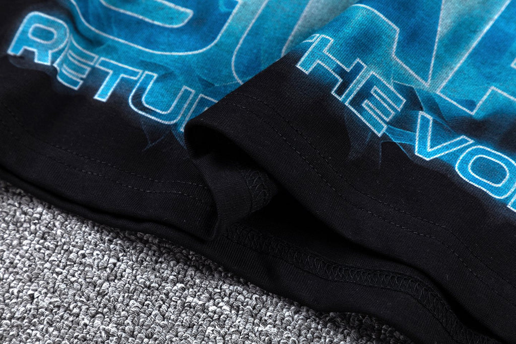 GUAPI Return of the Void Skull Graphic T-Shirt — fabric_closeup