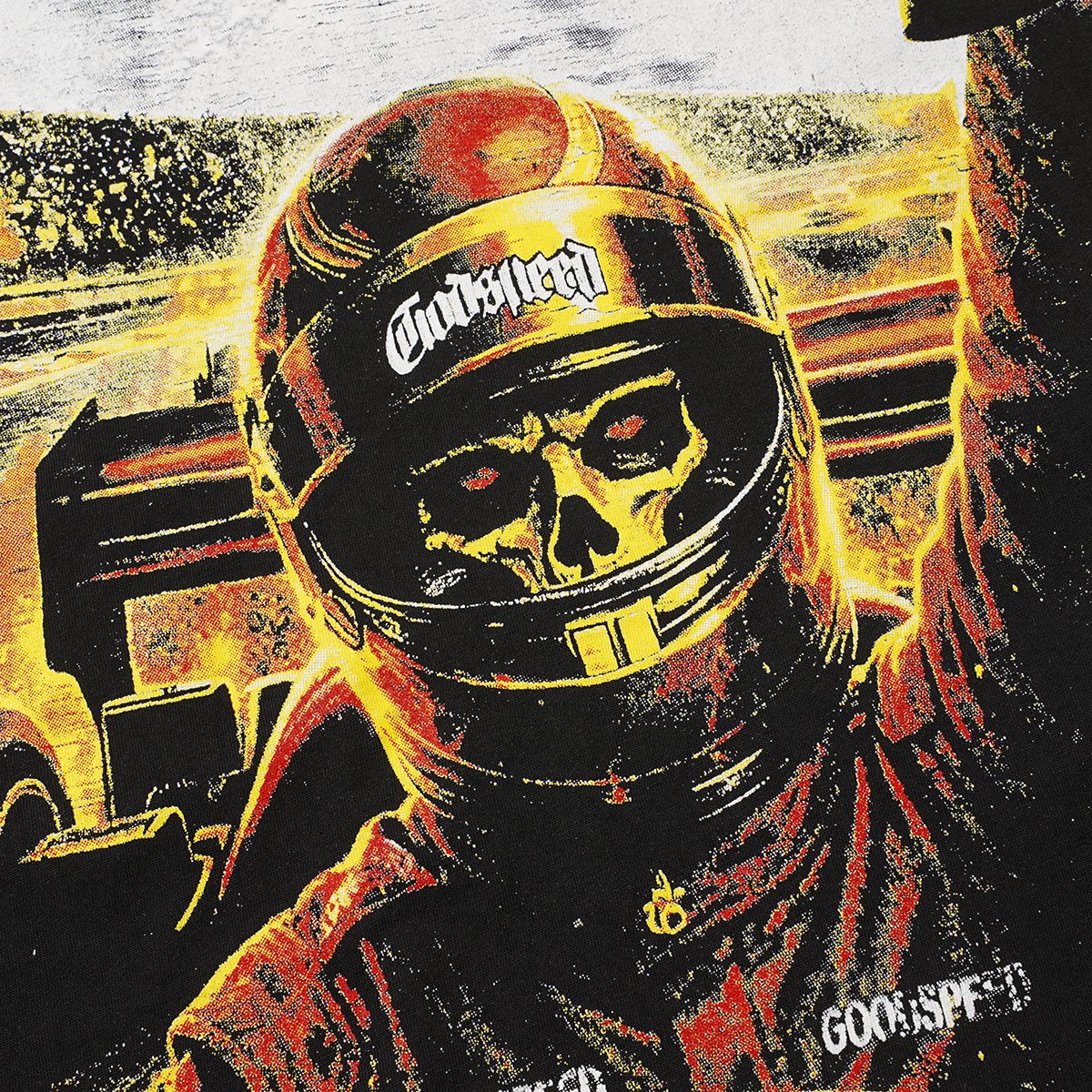 Godspeed Racing Skull Trophy Graphic T-Shirt — detail