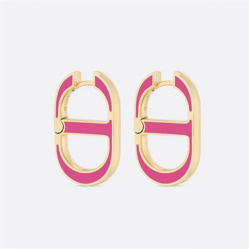 Dior 30 Montaigne Pink 18K Gold Earrings