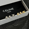 Celine Pearl Gold 18K Gold Earrings