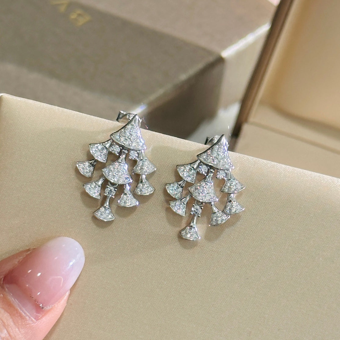 Bvlgari Dream Diamonds 18K Gold Earrings
