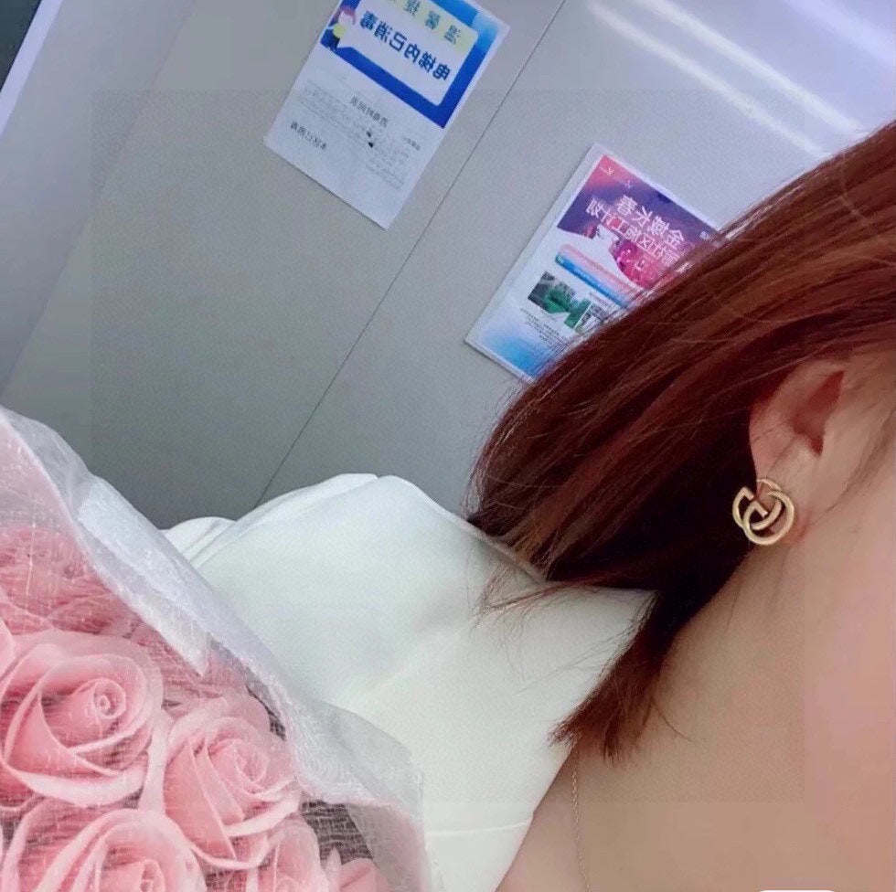 Gucci Double 18K Gold Earrings