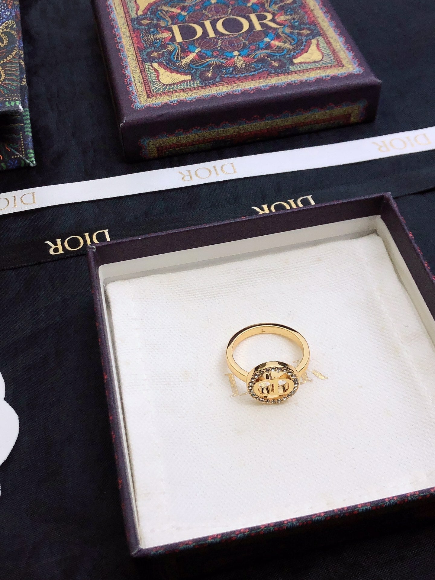 Dior Clair D Lune 18K Gold Ring