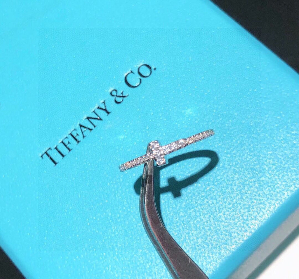 Tiffany Diamond Wire 18K Gold Ring