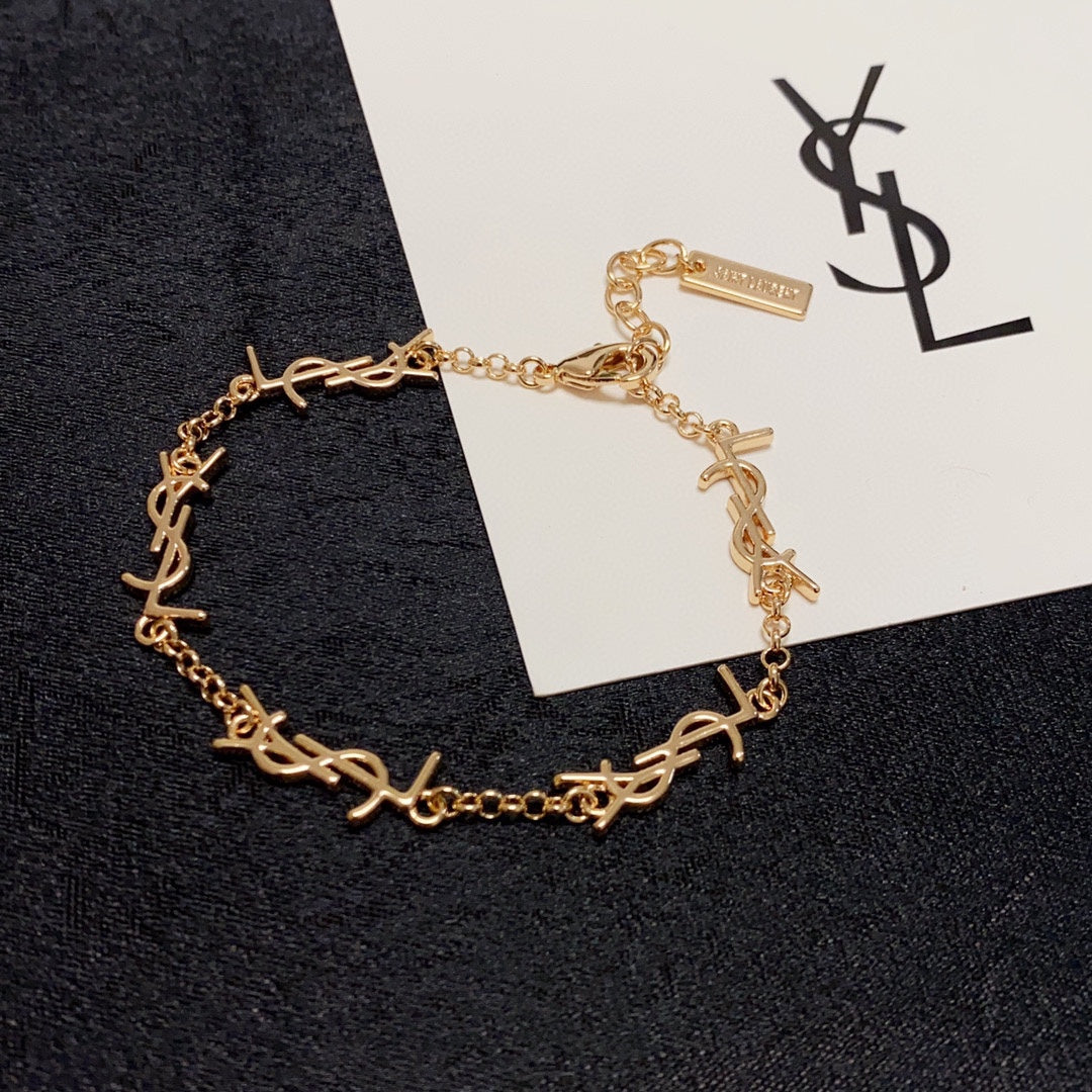 YSL Mini Cassan 18K Gold Bracelet