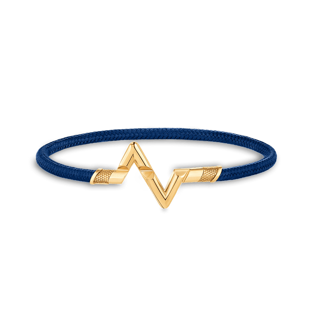 Louis Vuitton Volt Upside Down Play Blue 18K Gold Bracelet