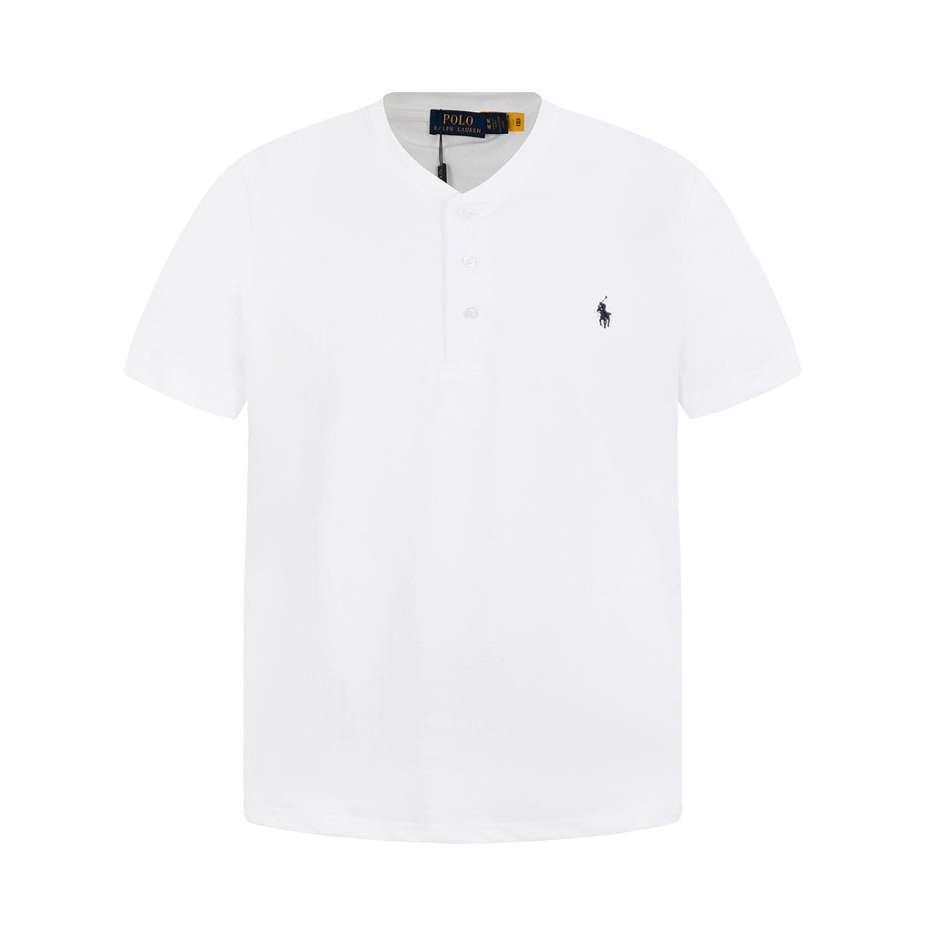 Test2-Ralph Lauren Embroidered Three-Button Henley Shirt — front
